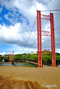 The bridge over the river
