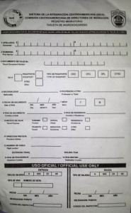 This is the entry/exit form common to both the countries. 